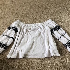 American eagle off the shoulder top
